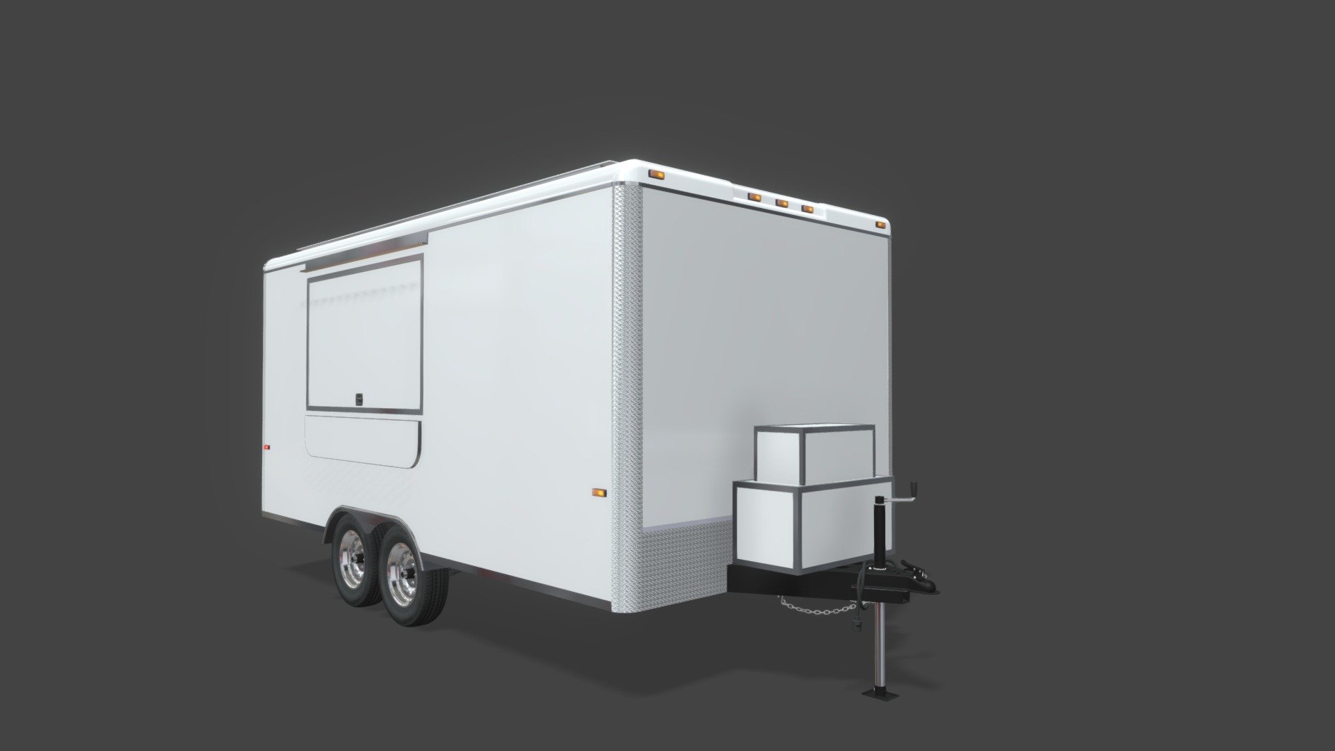 16ft Sampling Trailer 3d model