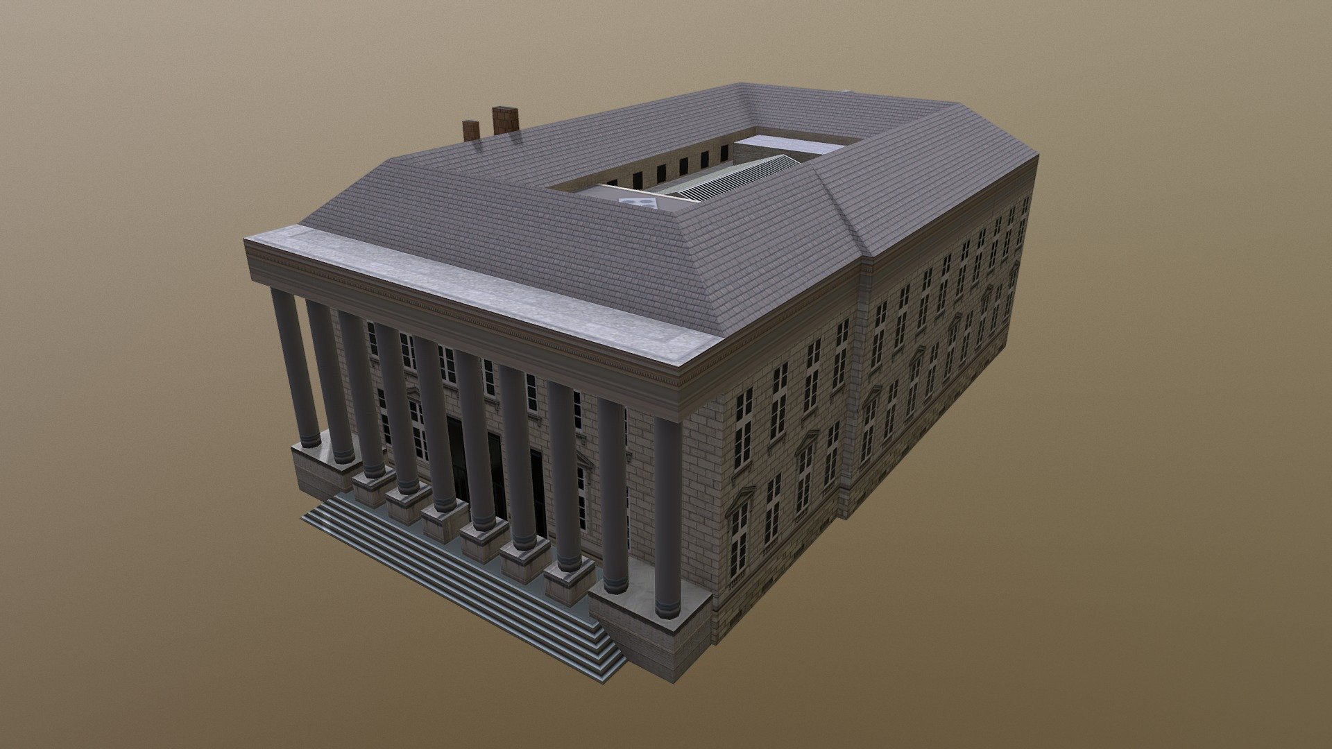 Palais de la Bourse (Nantes) 3d model