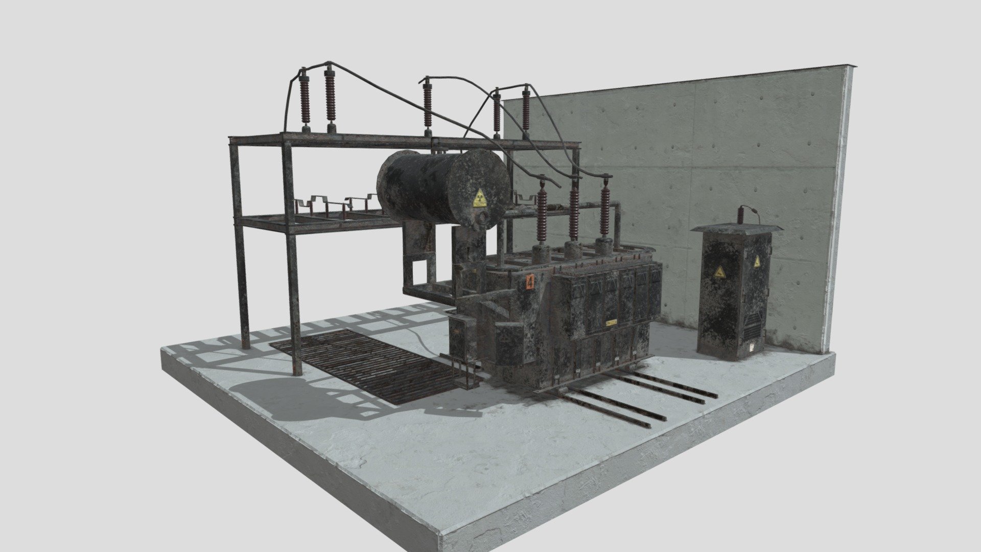 electrical power transformer 36 AM227 Archmodel 3d model