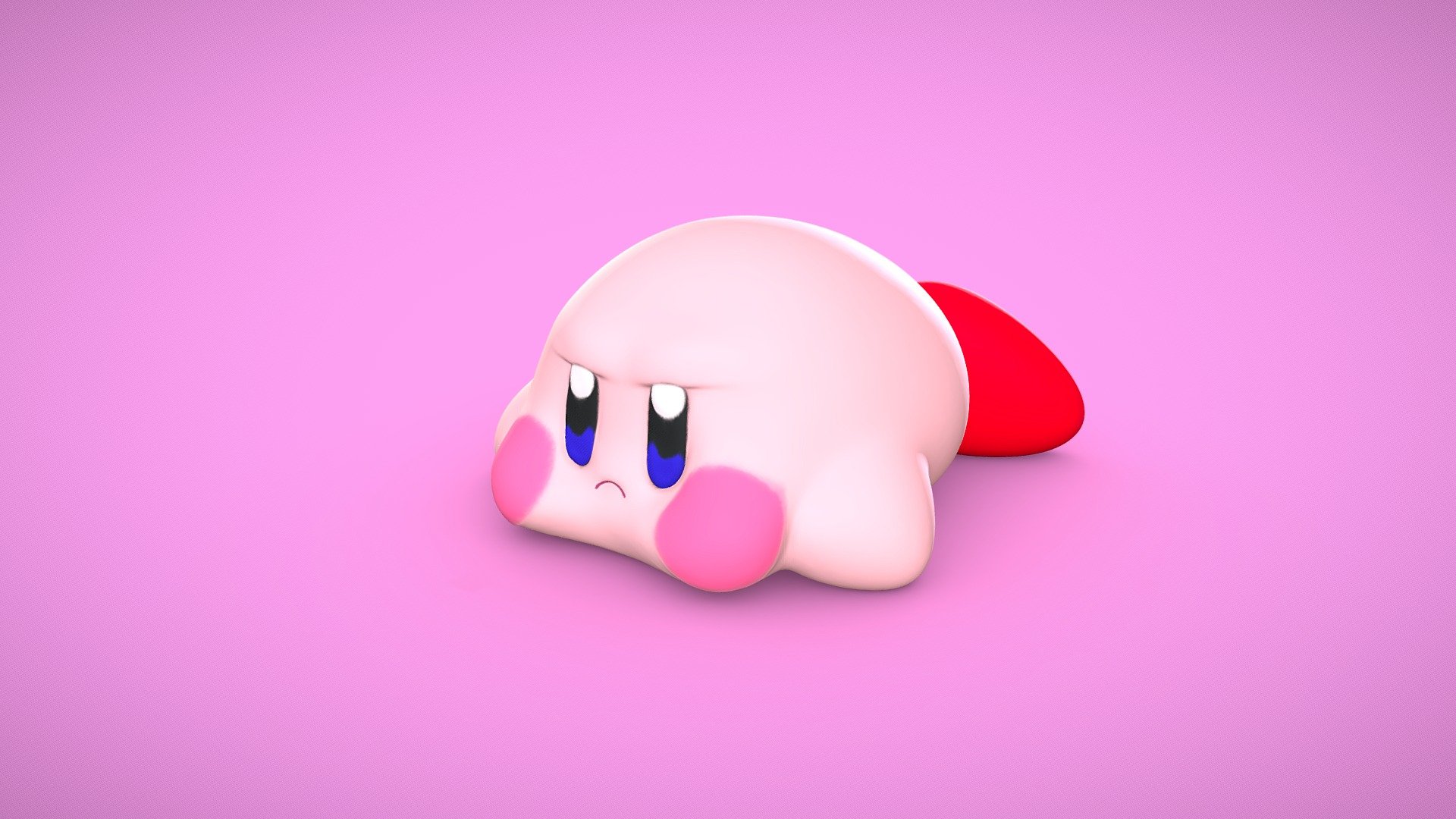 Kirby bored 3d model