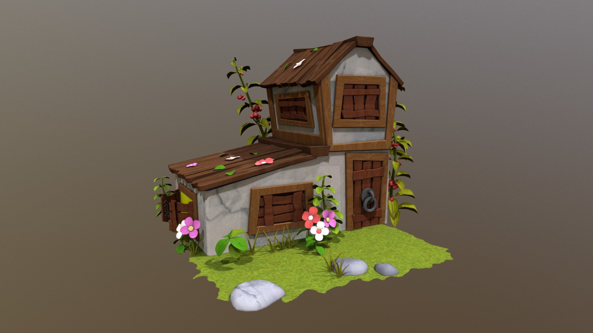 Casa Cartoon 3d model