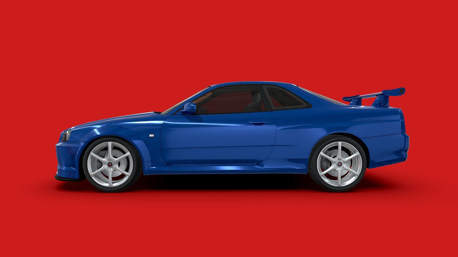 nissan skyline 3d model