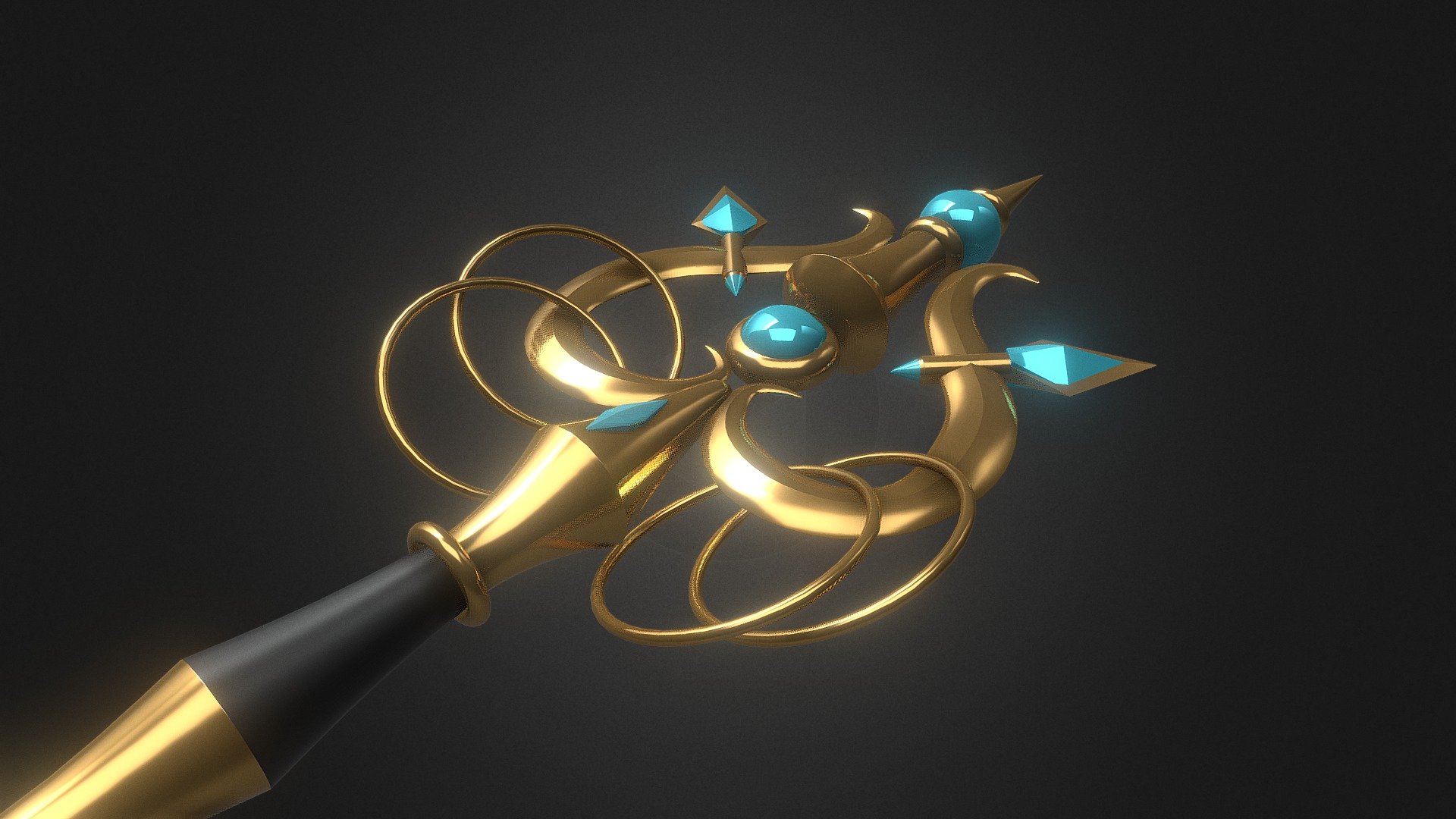 Priestess Staff 3d model