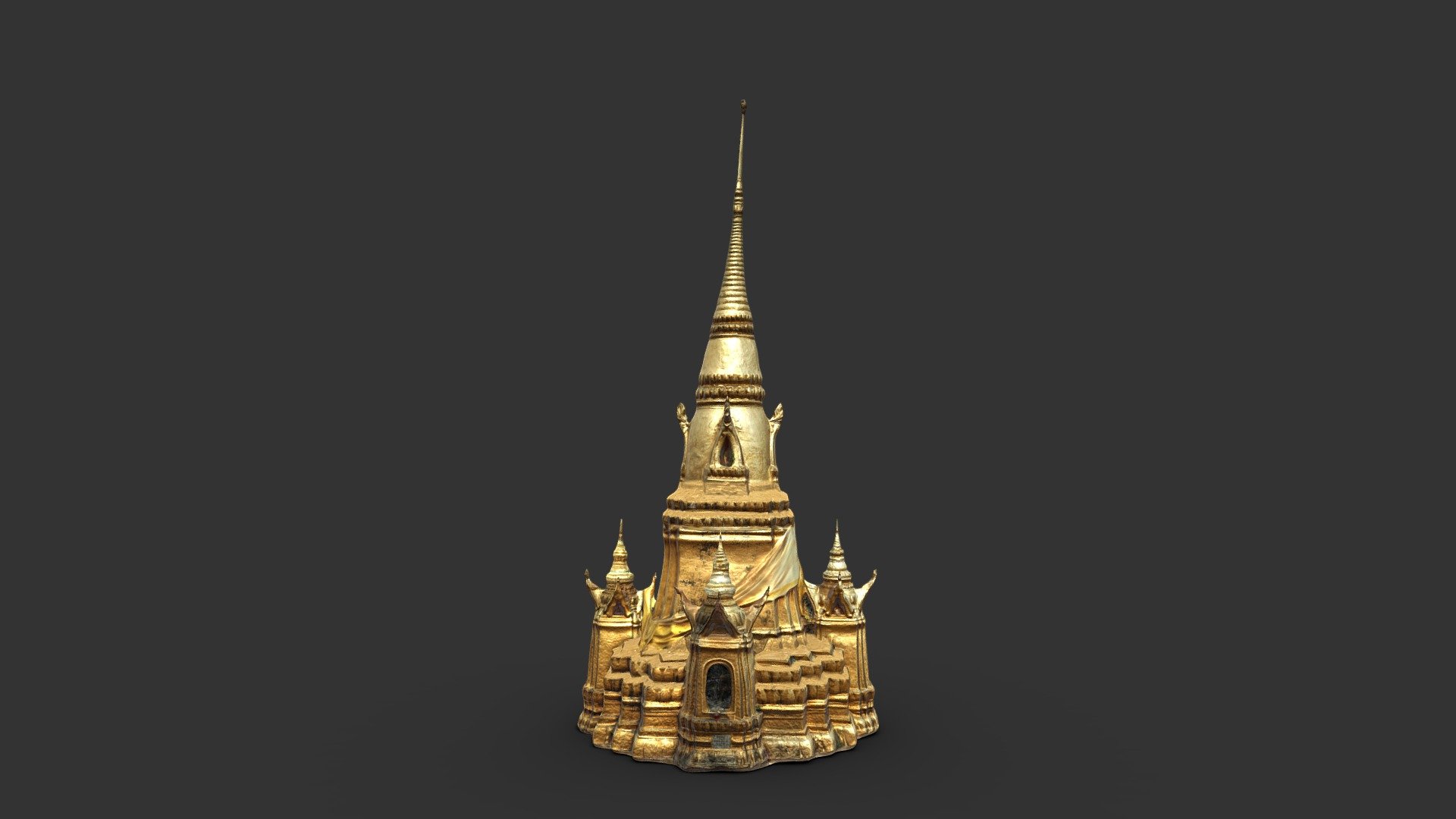 Thai Pagoda 3d model