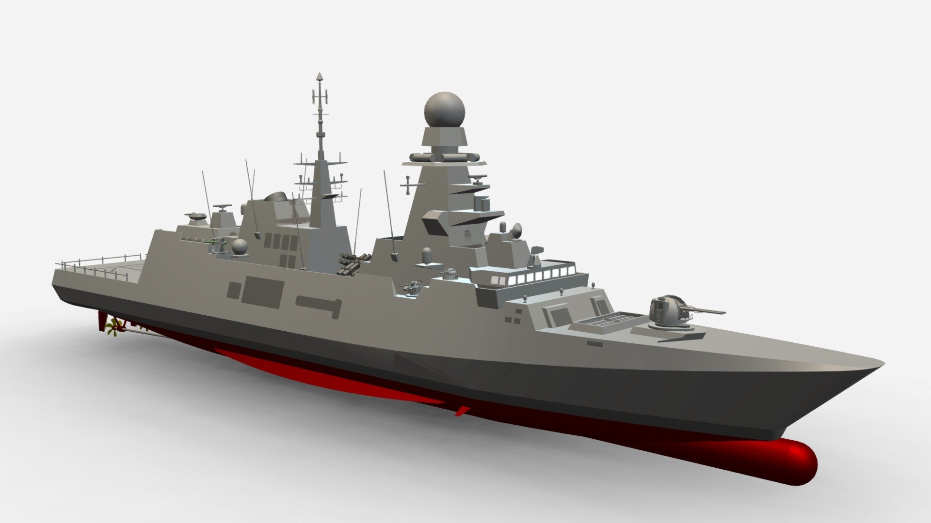 Fremm 3d model