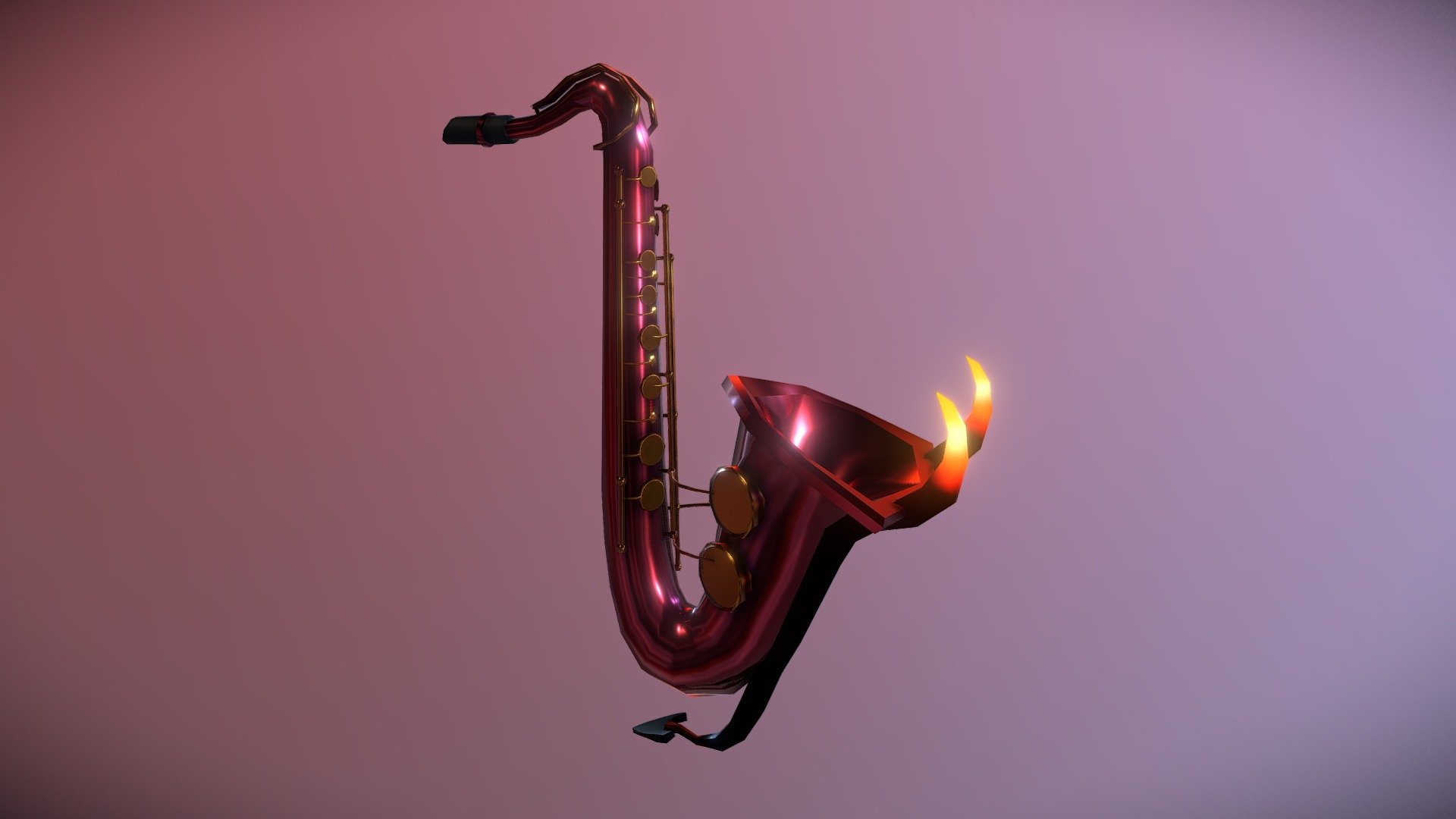 Devils Saxophone 3d model