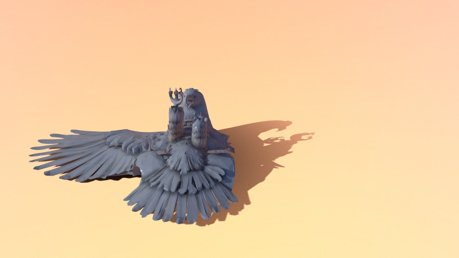 jatayu unfinished. wip 3d model