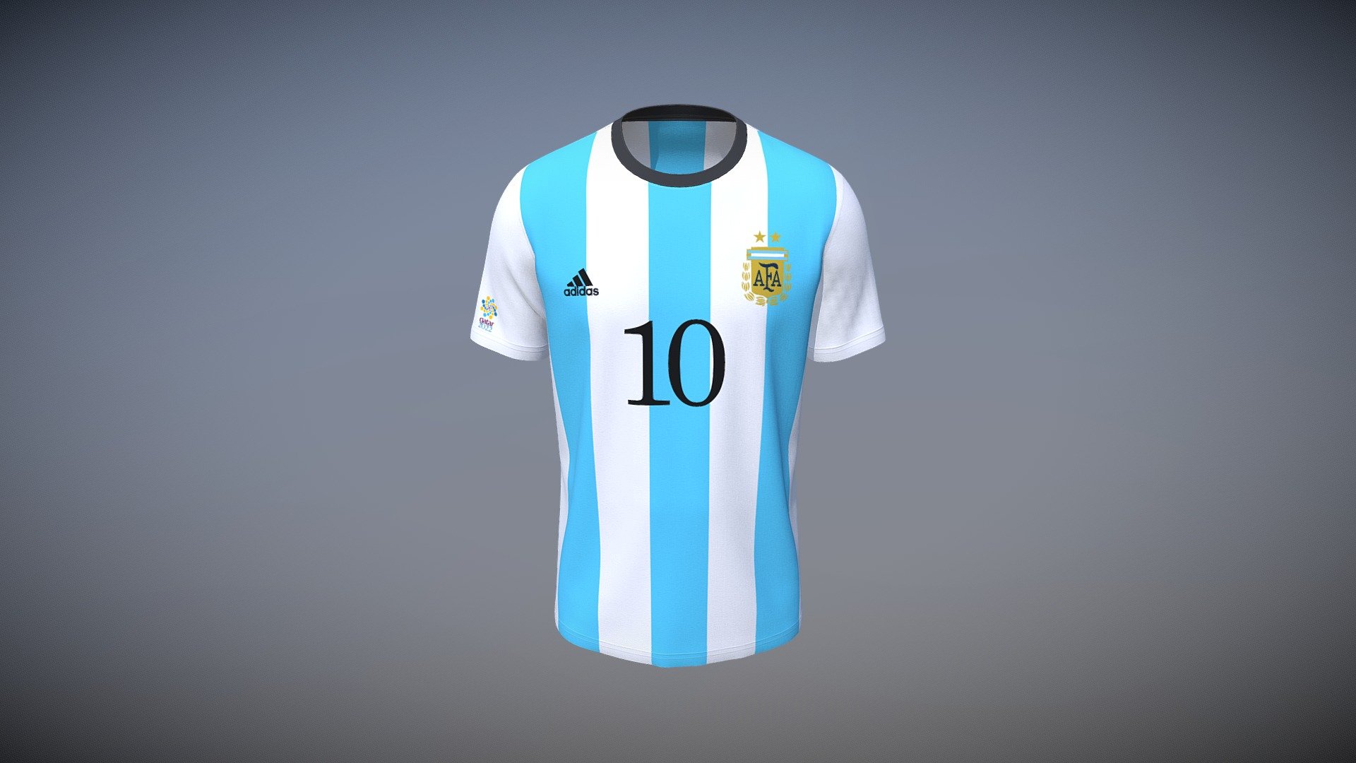 Mens Replica Adidas Jersey (Low Poly) 3d model