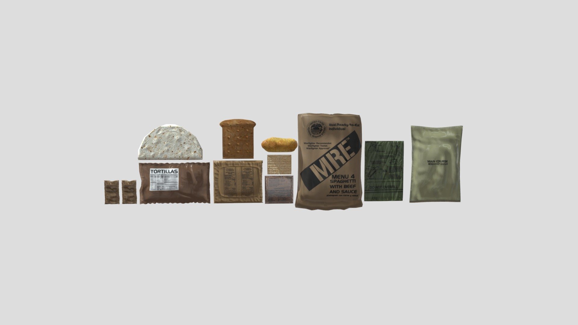 MRE+ACCESSORIES 3d model