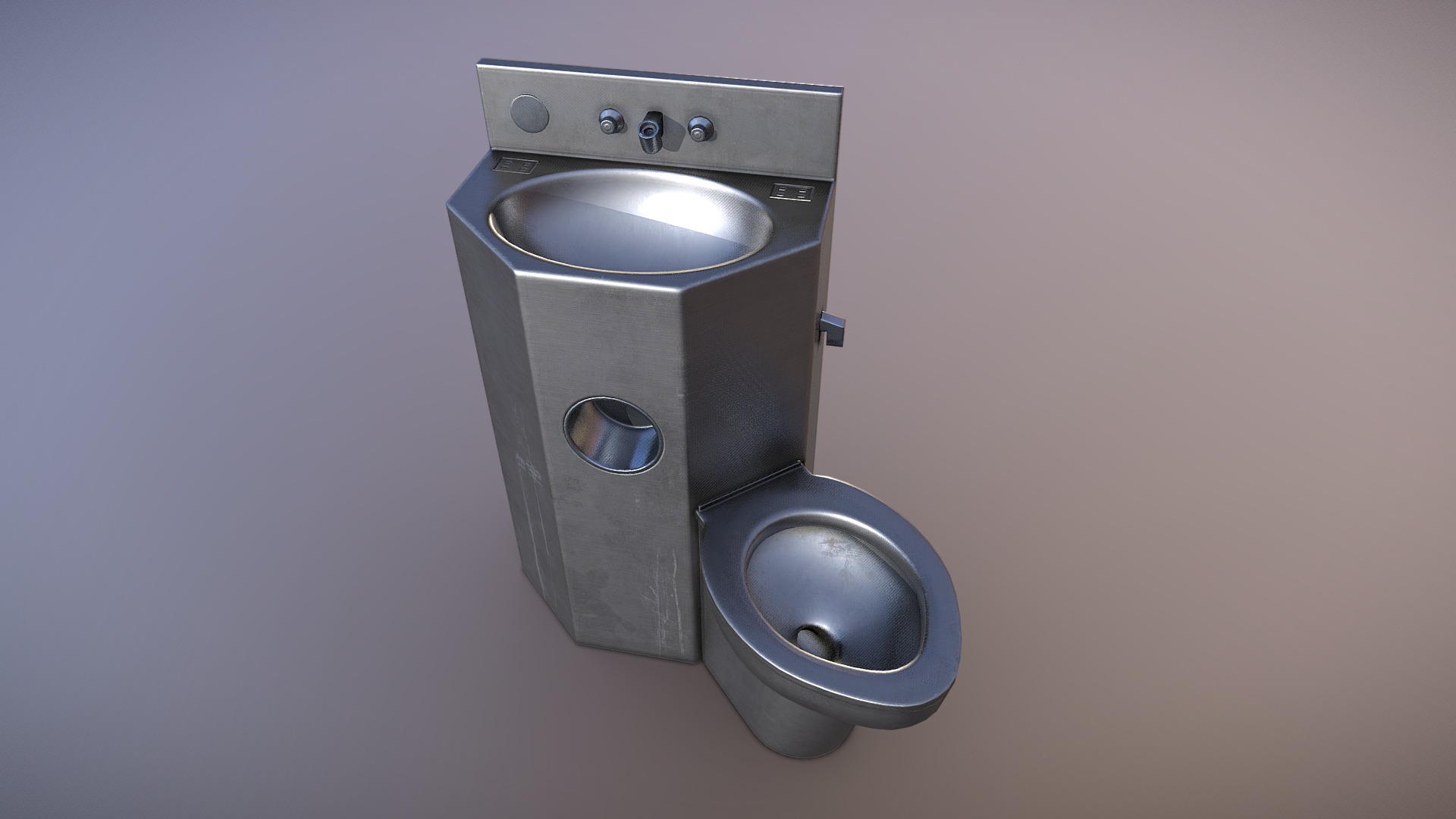 Prison Toilet 3d model