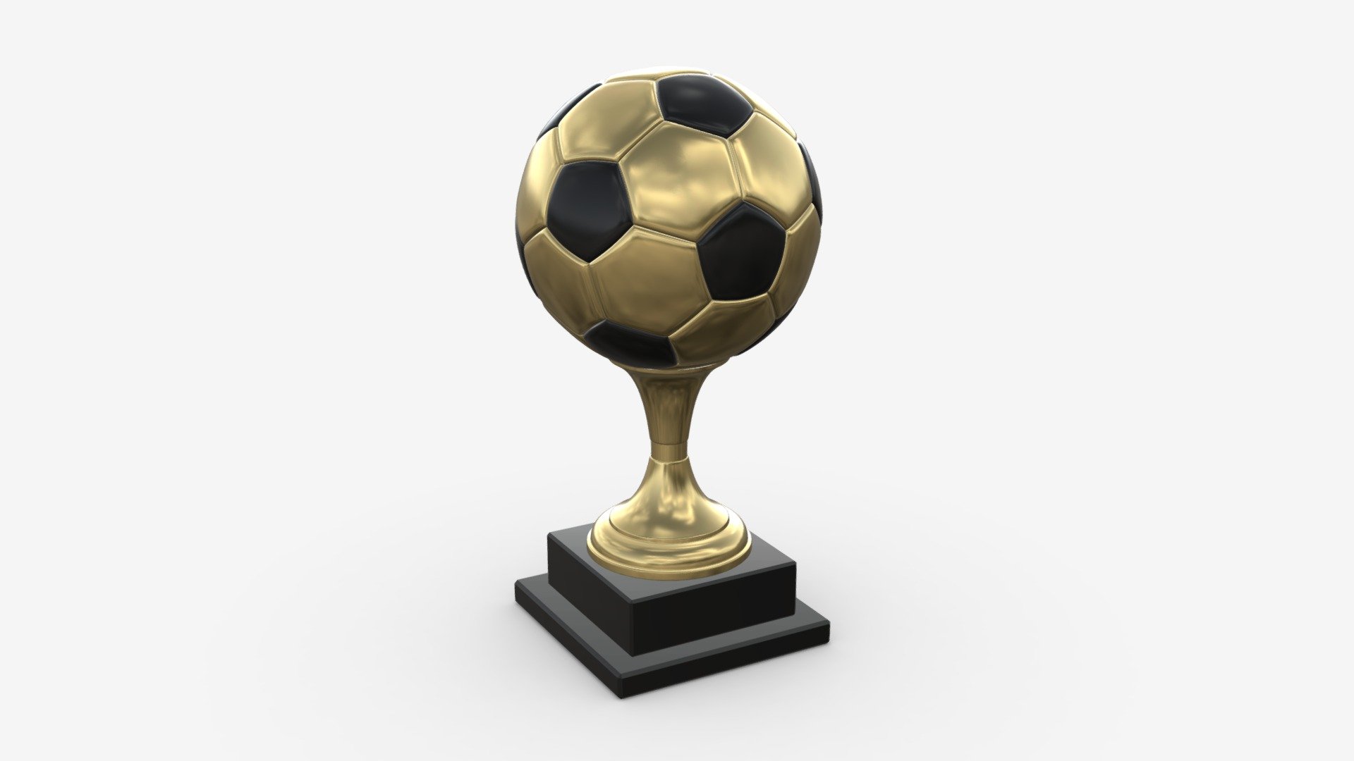 Trophy soccer ball 3d model