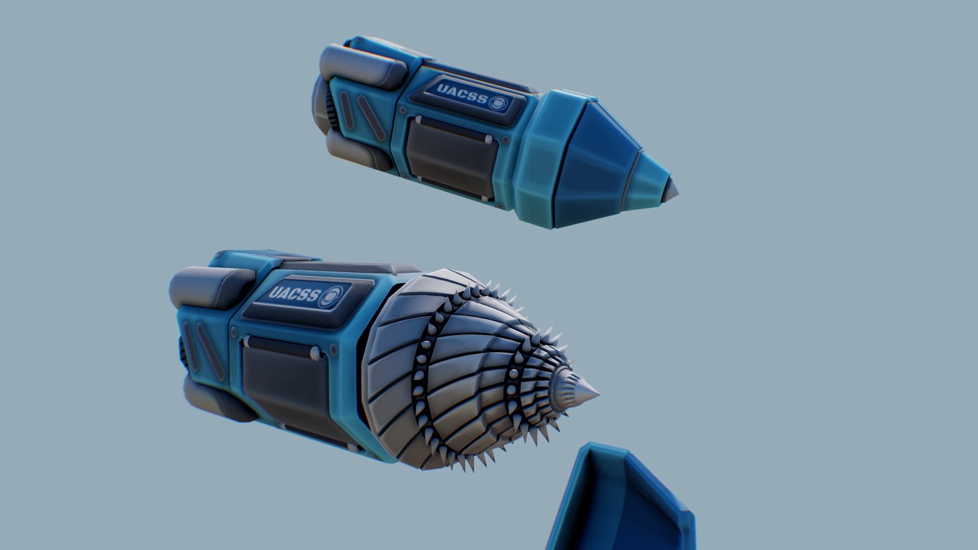 Space piercer asset: drill spaceship 3d model