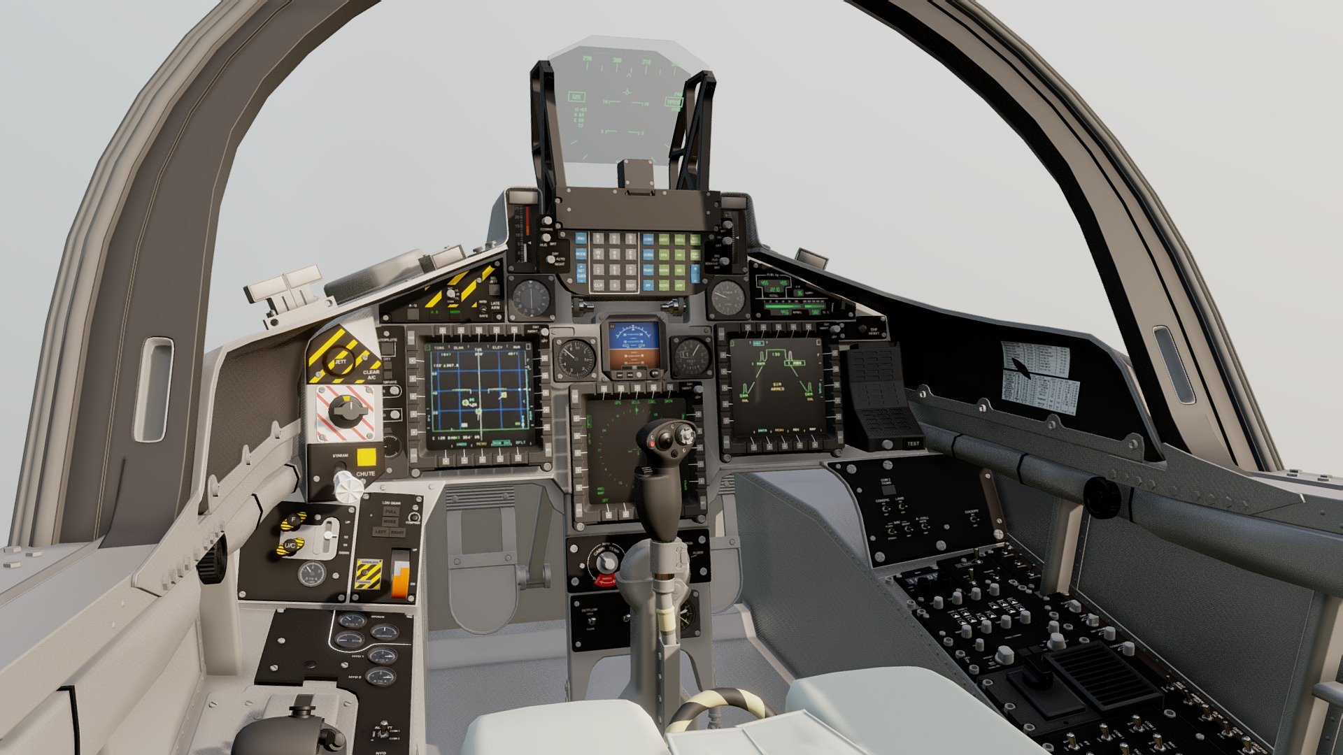 BAE Hawk T2 Dashboard 3d model