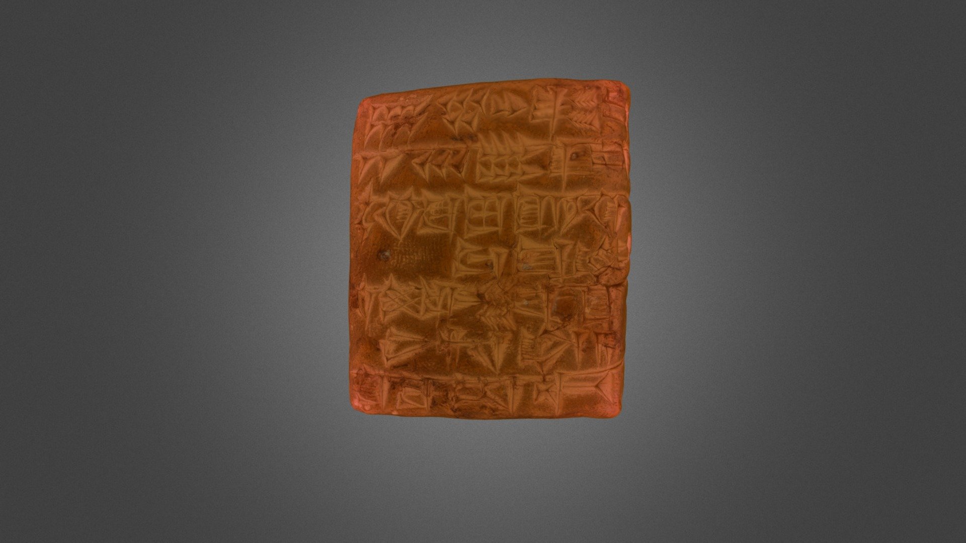 Cuneiform Tablet (Yale #7) 3d model