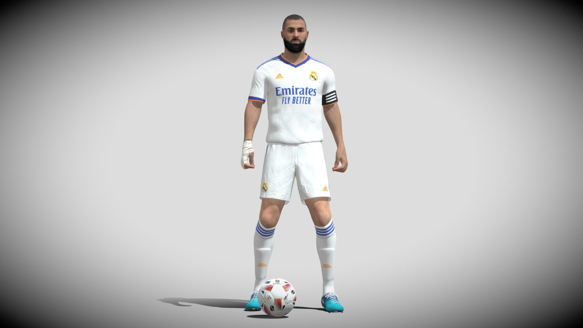 3D Rigged Karim Benzema 3d model