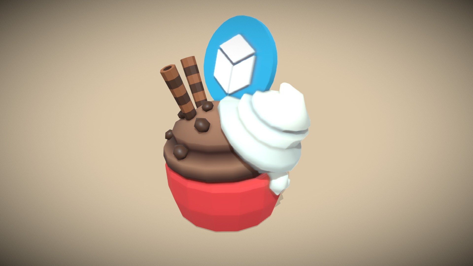 3December 2020 Day 9: Ice Cream 3d model