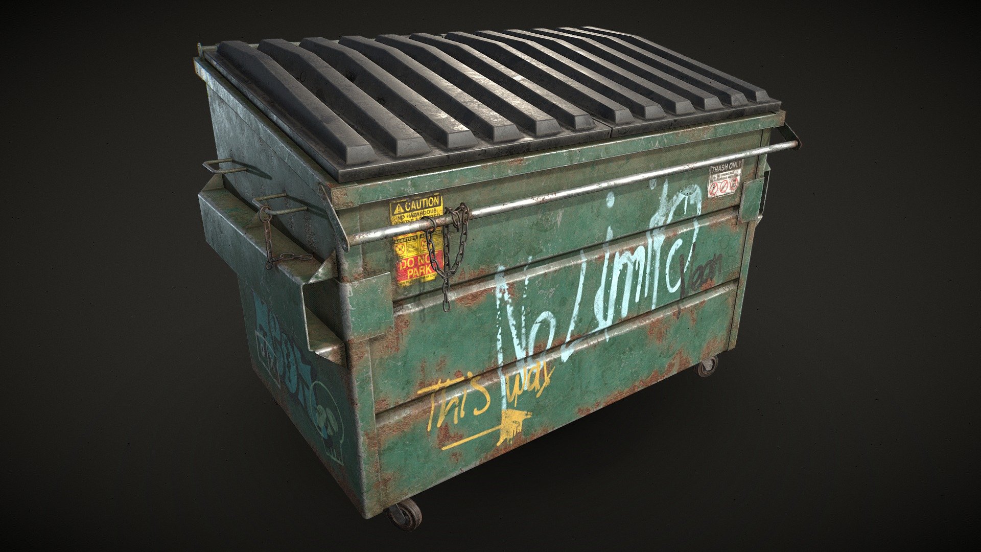 Garbage Bin 3d model