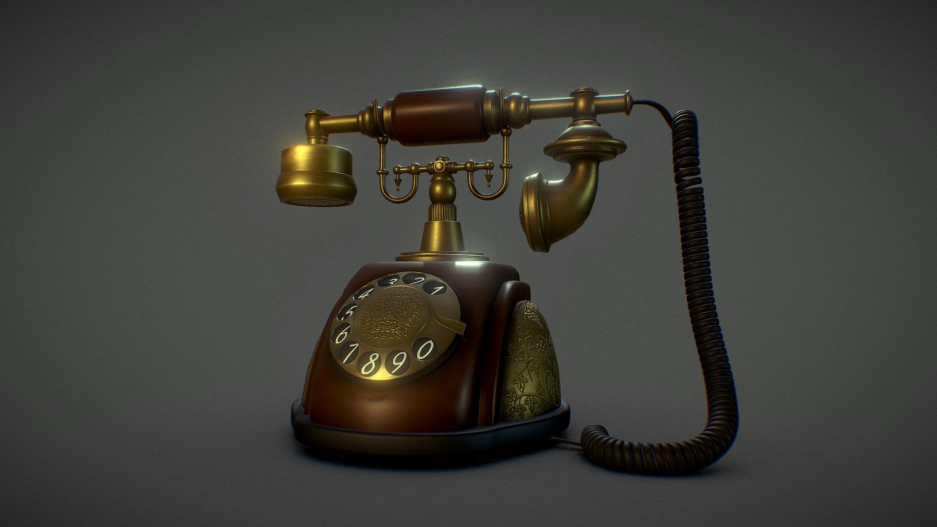 Antique Telephone 3d model