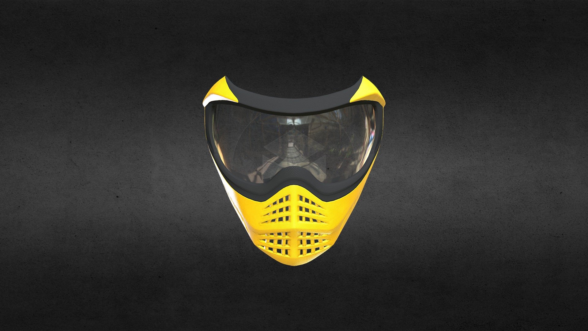 PaintBall Mask 3d model