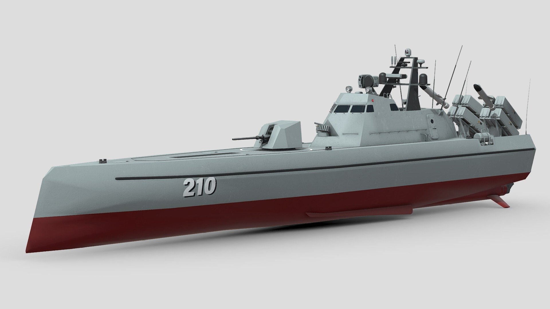 Missile Boat 3d model