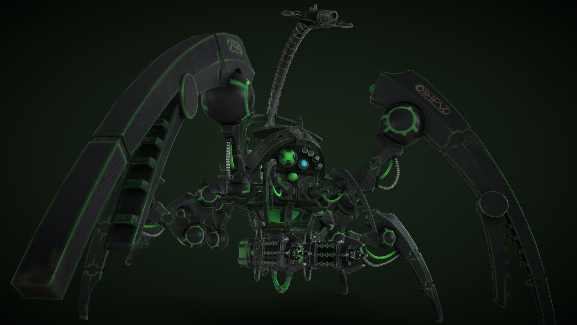 Necron Triarch Stalker Redesign 3d model