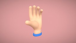 Cartoon Hand Rigged