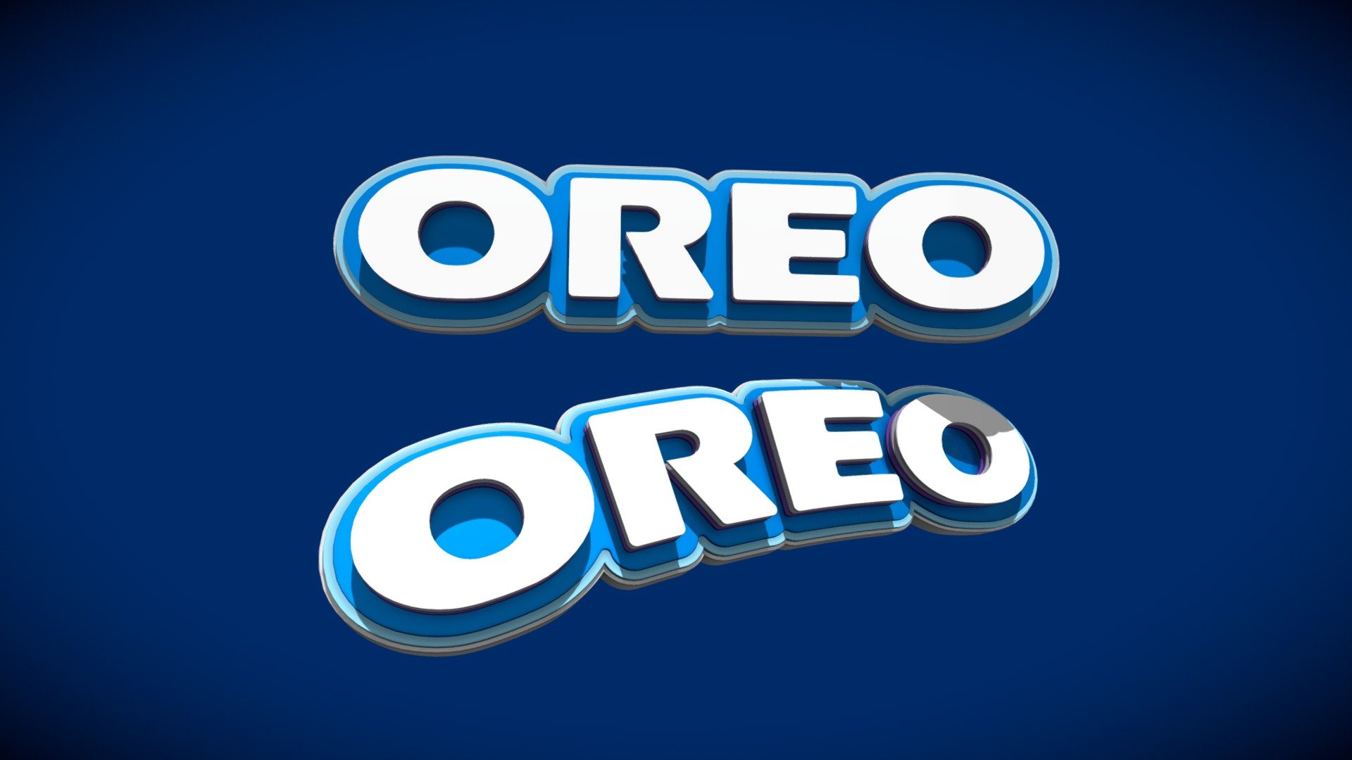 Oreo Logo 3d model