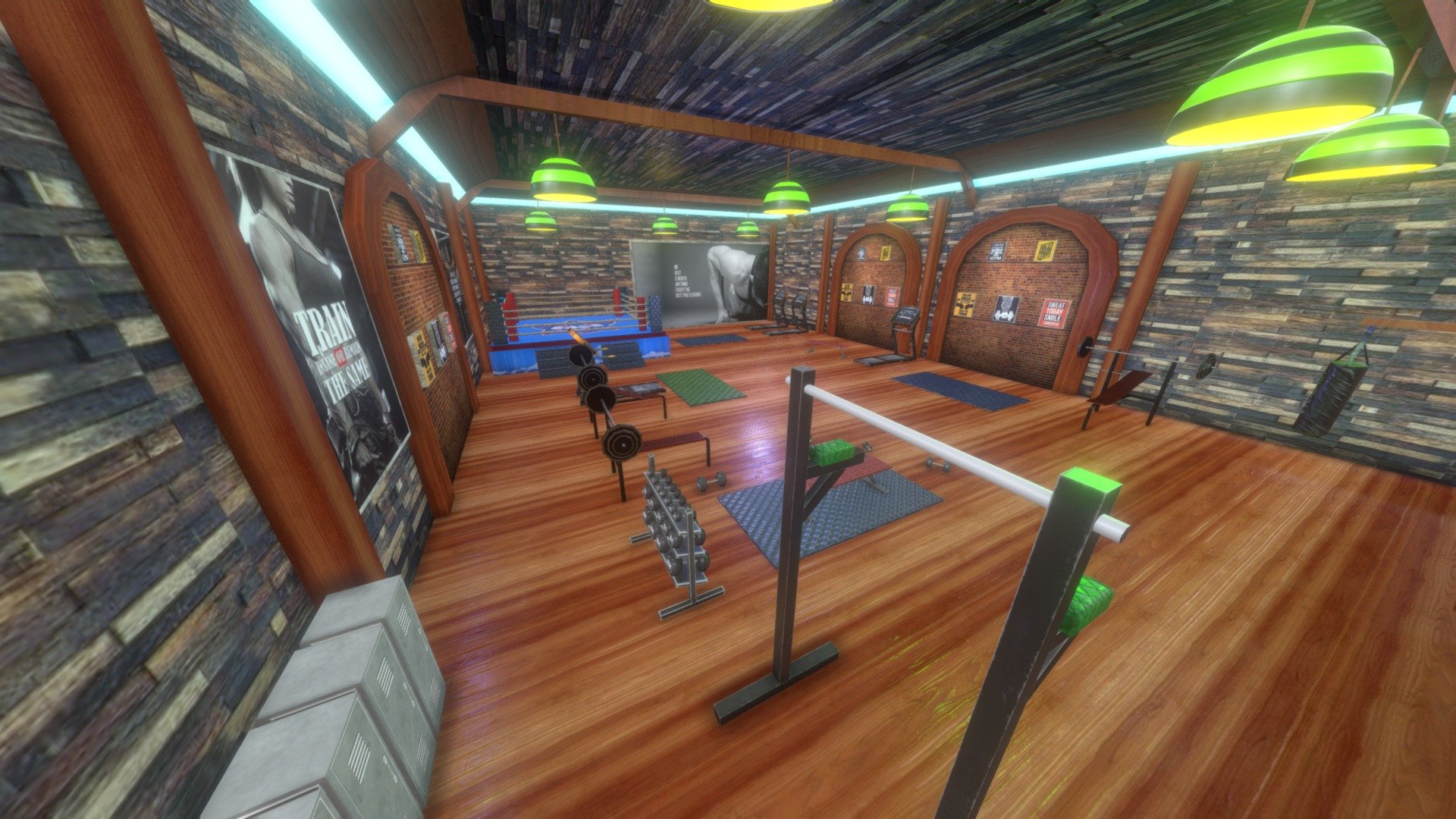 Gym Environment 3d model