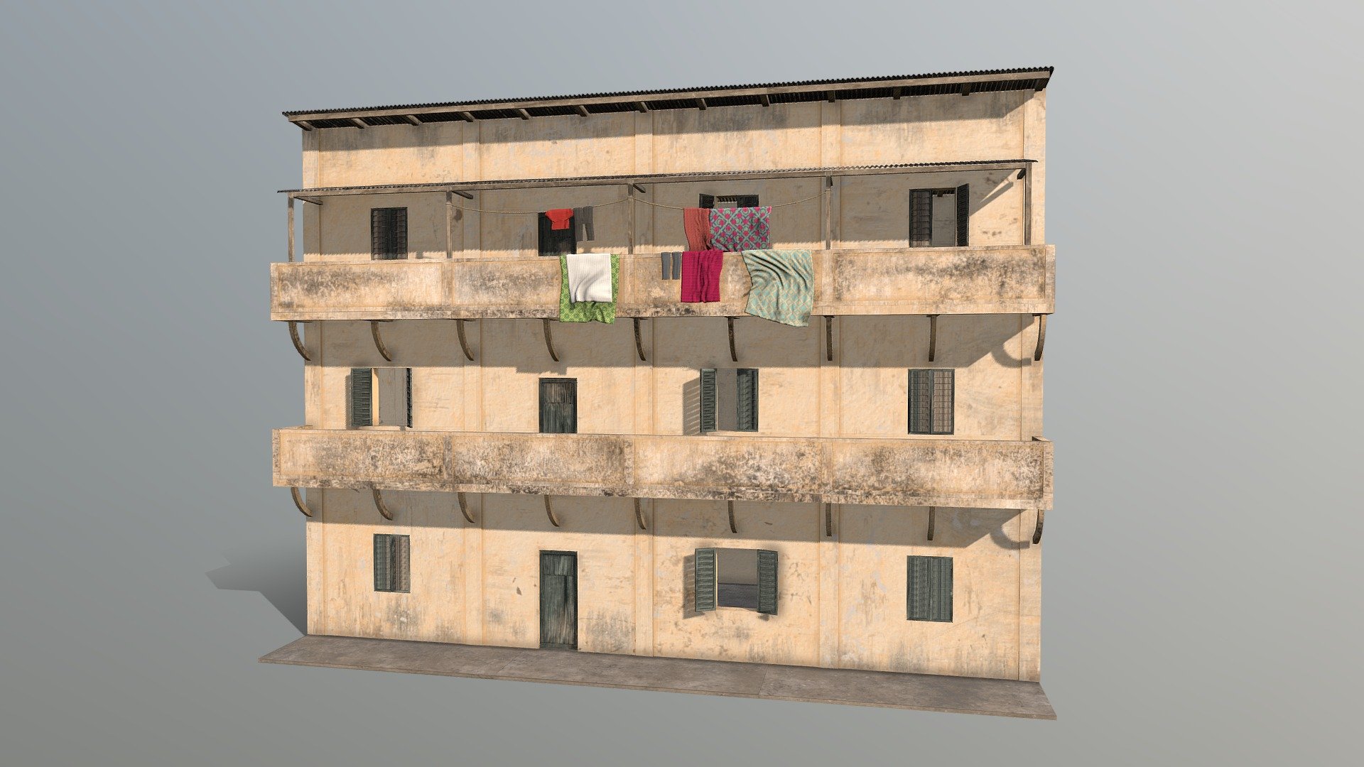 Old Building 3d model