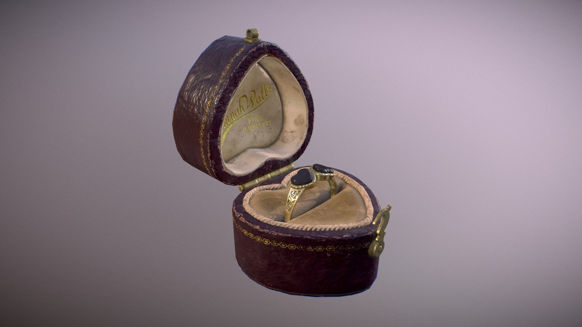 Antique Ring Box 3d model