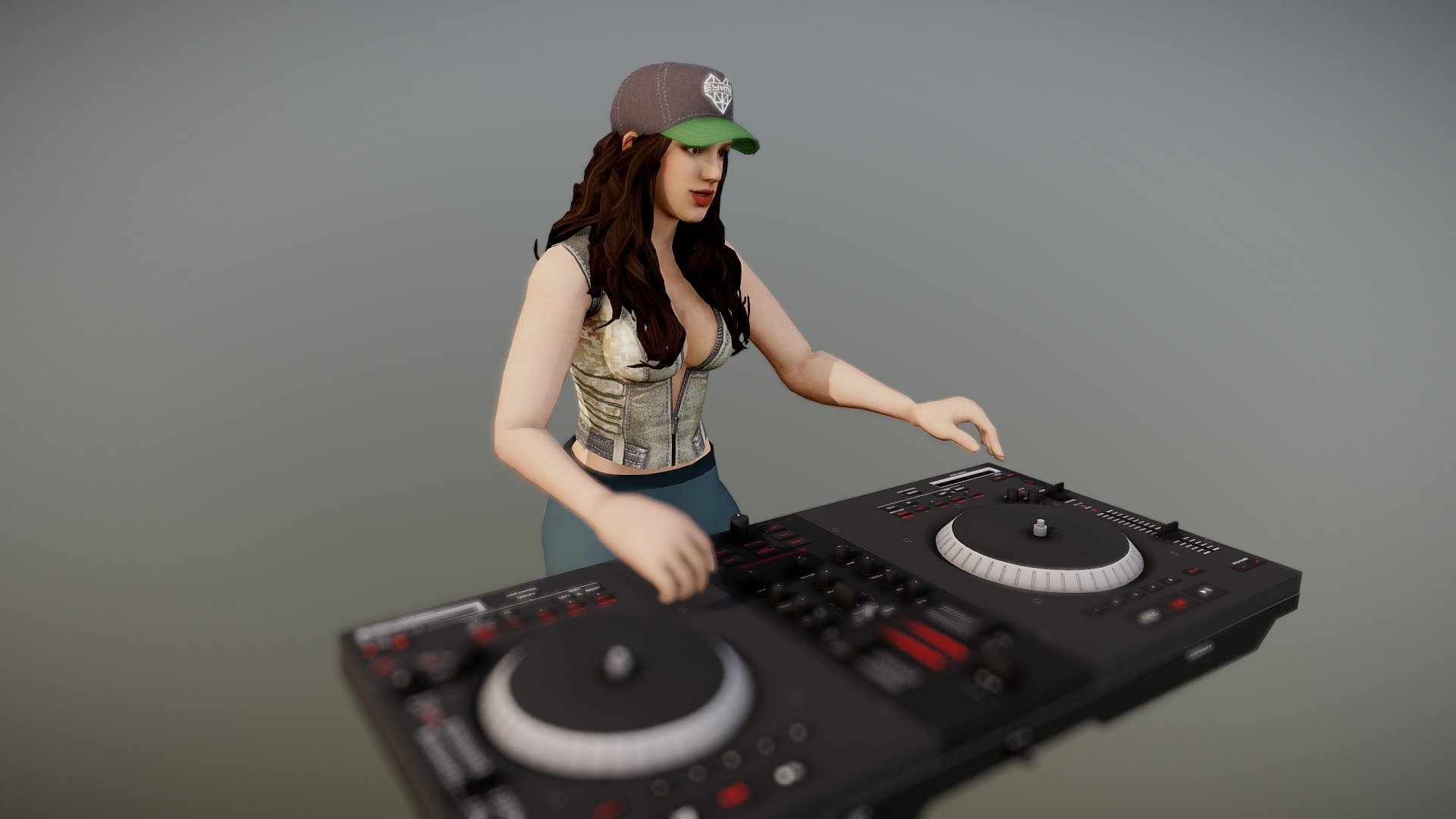 DJing 3d model