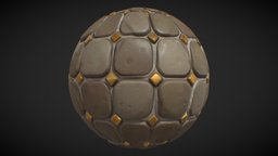 Stylized Floor Ornate Gold