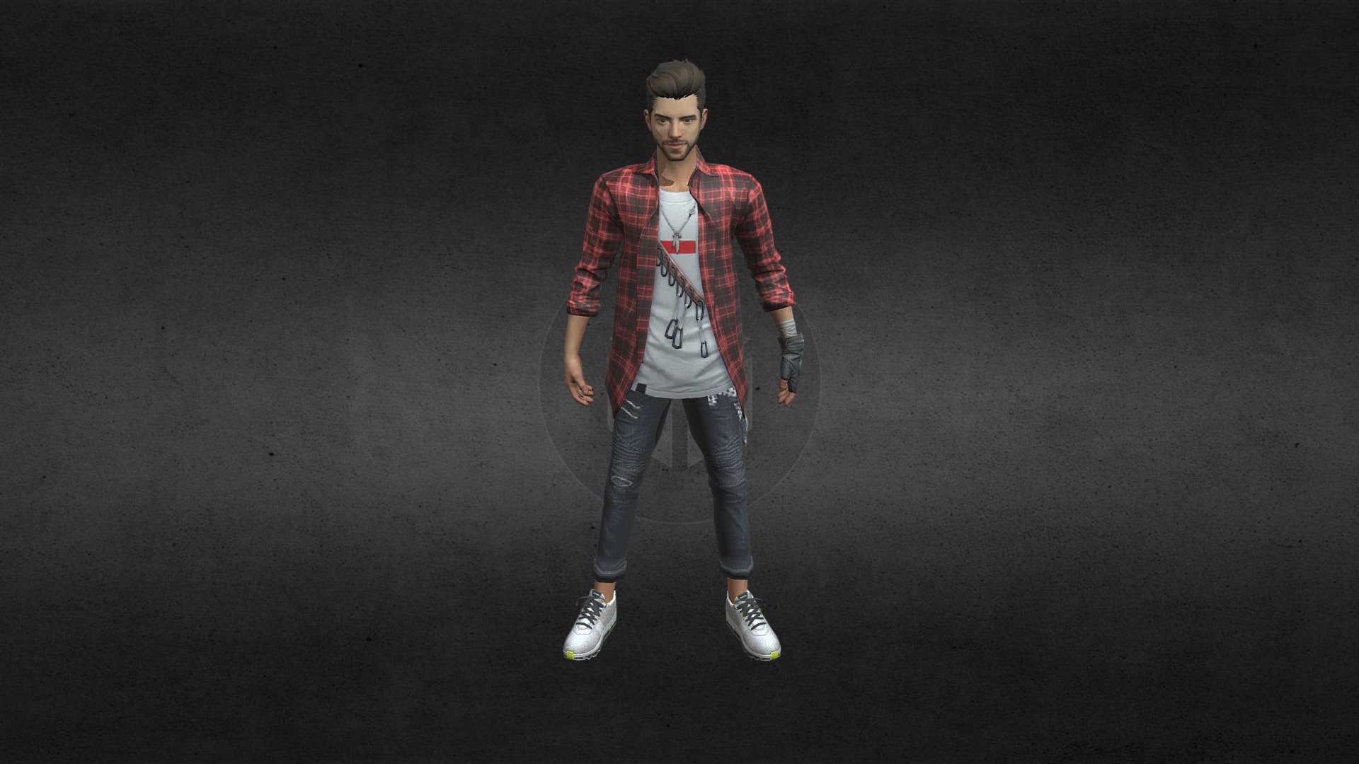 Youngster Bundle_free fire 3d model