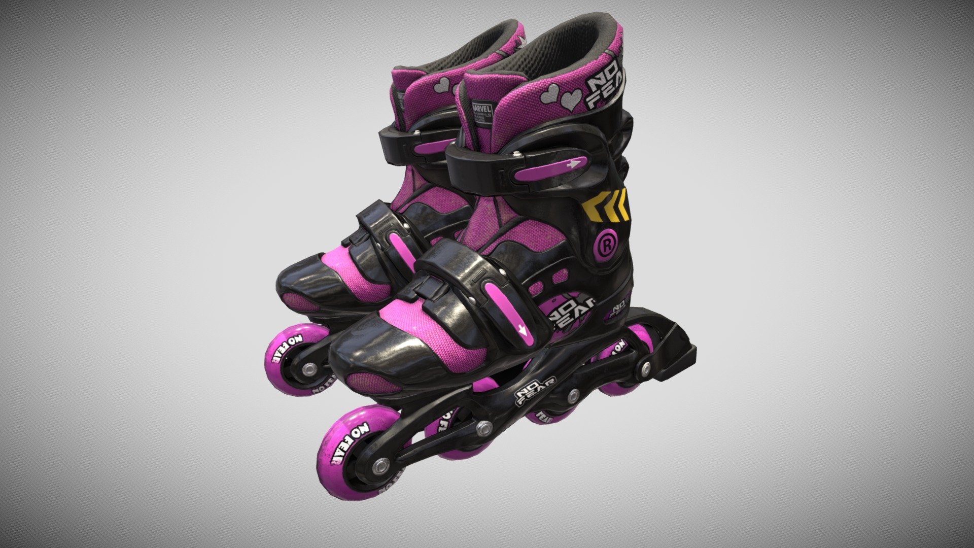 roller skates 3d model