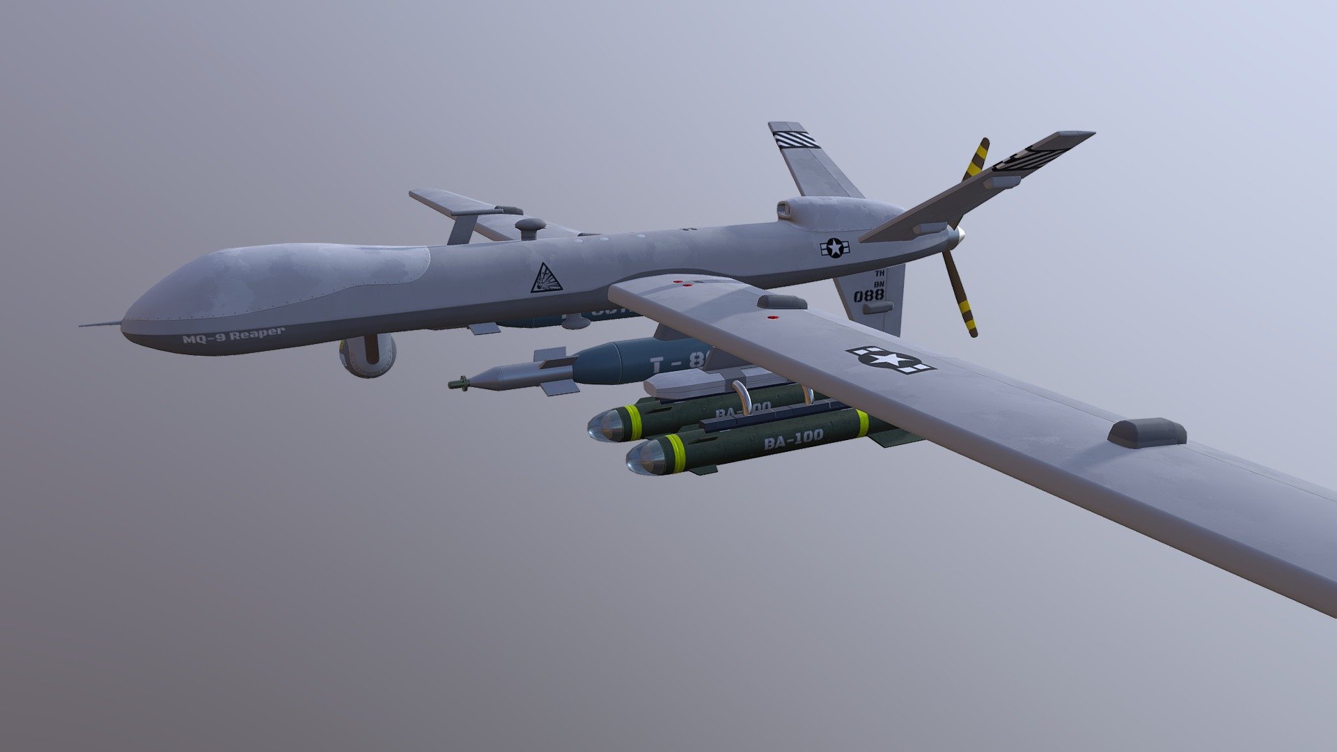 MQ-9 Reaper 3d model