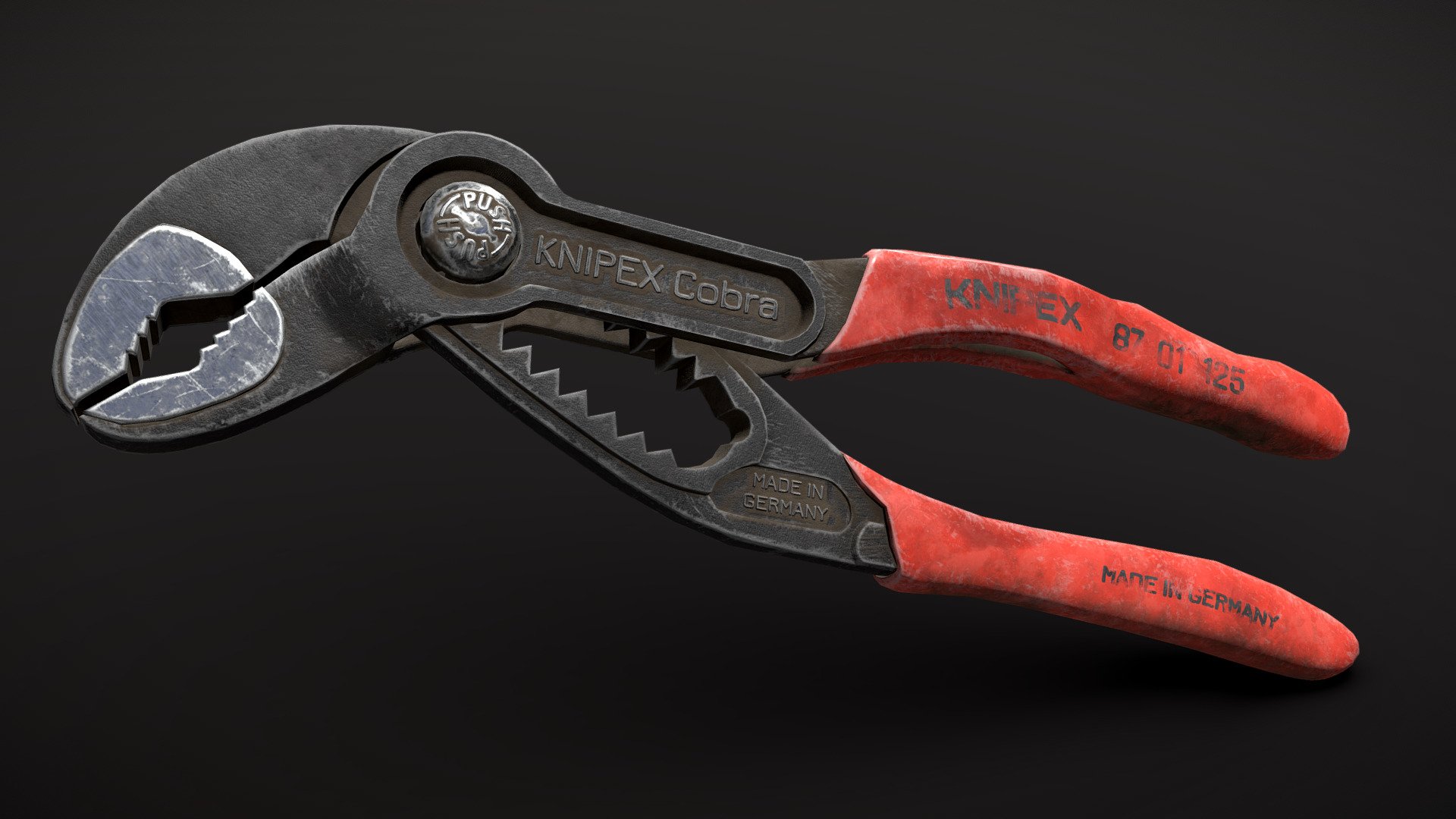 Water Pump Pliers 3d model