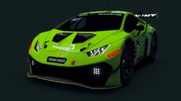 Cartoon GT3 Car