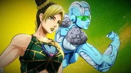 JOJO-6 Jolyne in OP scene[With TimeLapse video]