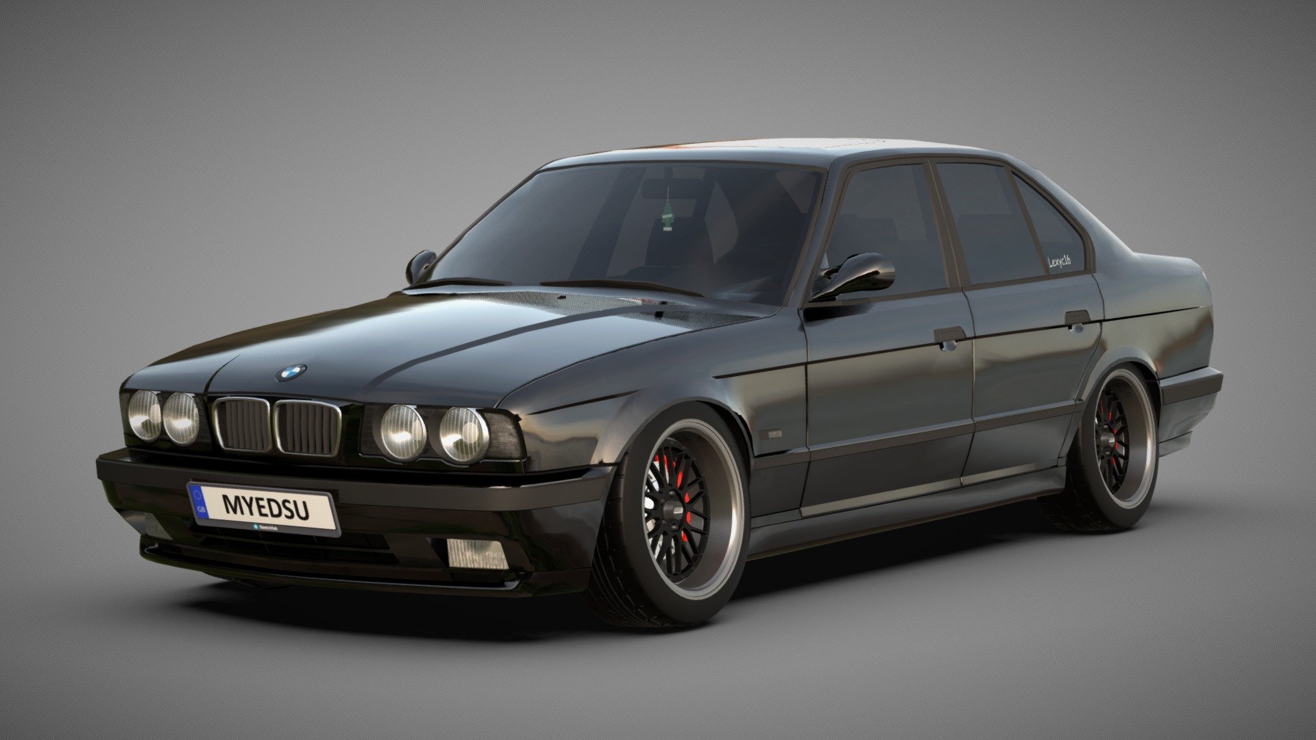 BMW E34 [stance style] 3d model