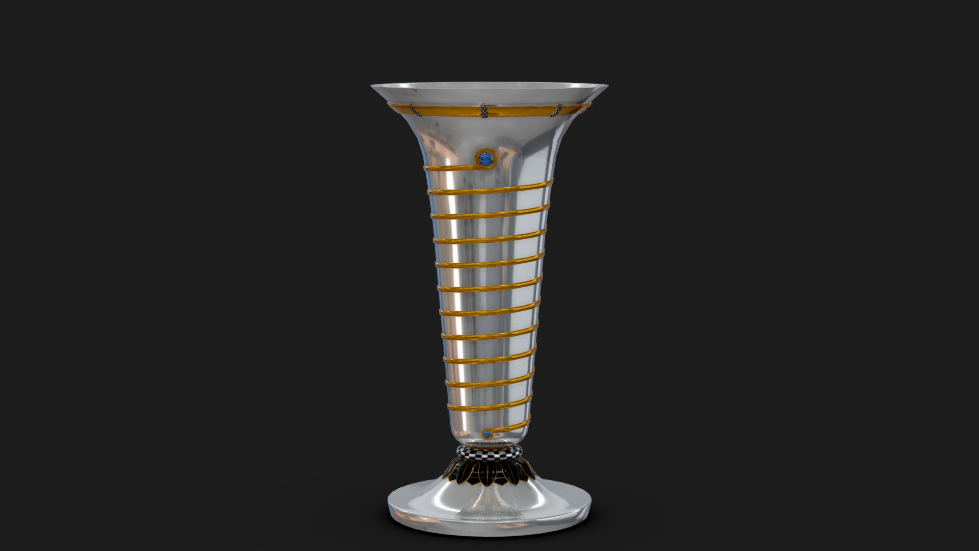 F1 World Driver Championship Trophy 3D 3d model