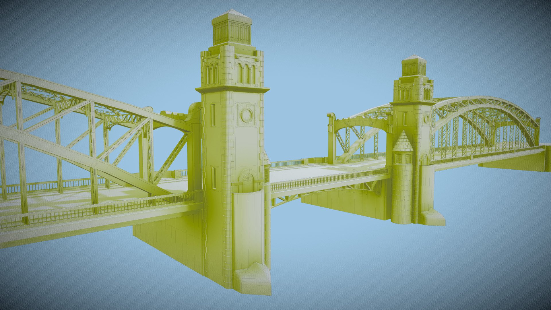 Bridge Greate Peters 3d model