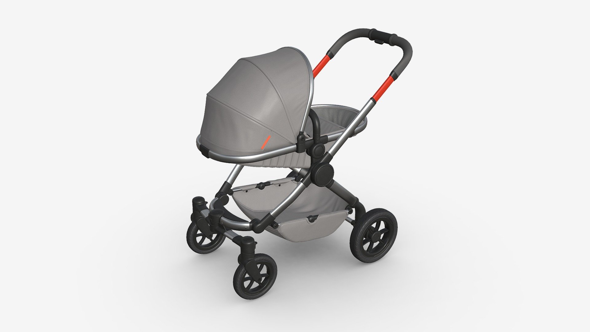 Baby stroller 02 3d model