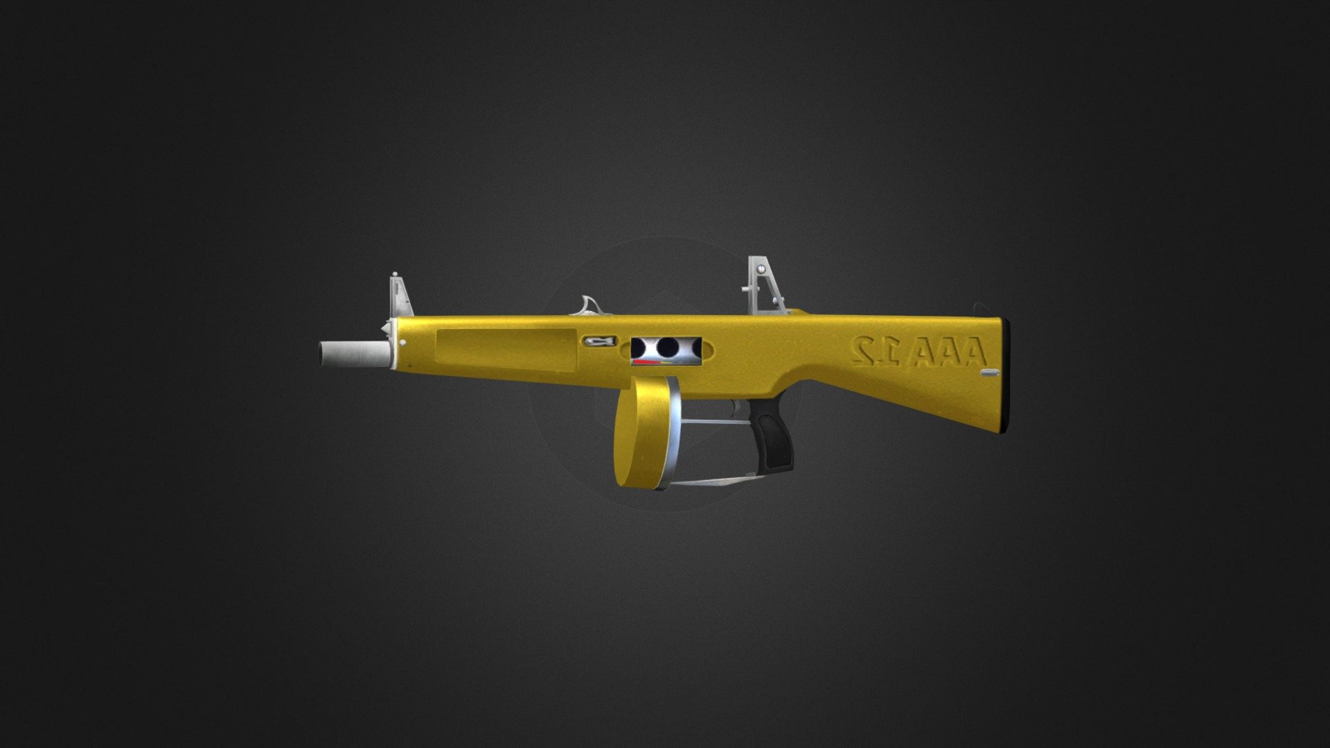 Aaa-12 gold 3d model