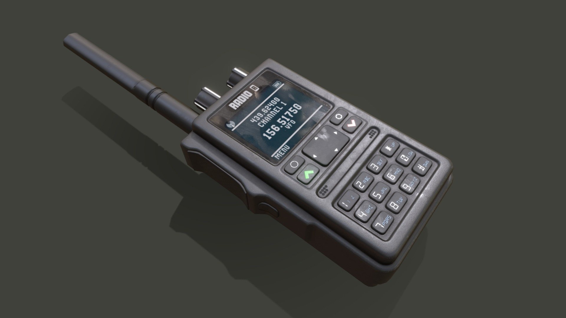 Portable Radio – Walkie Talkie (Dual Band) 3d model