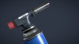 Propane Buthane Blowtorch Game Ready Asset