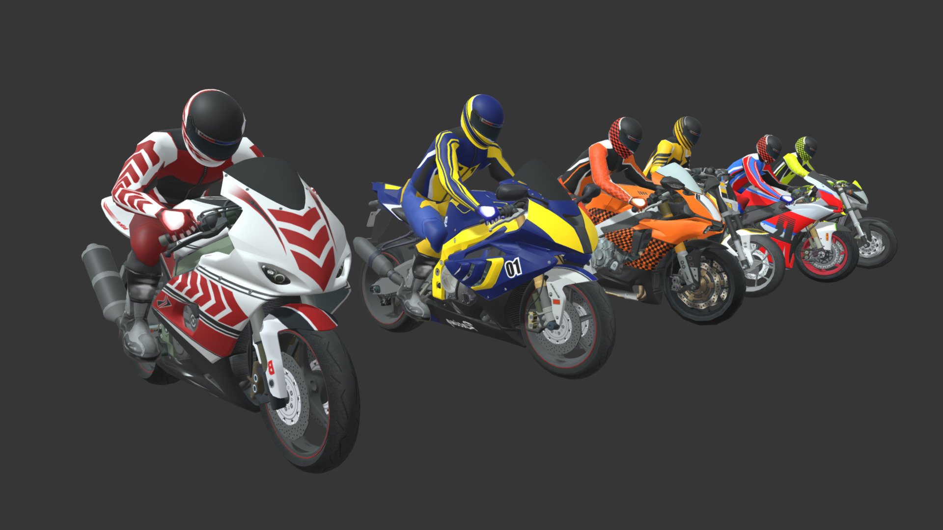 DragBikers 3d model