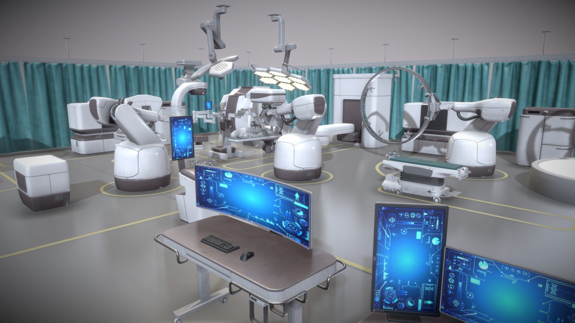 Medical Equipments 3d model