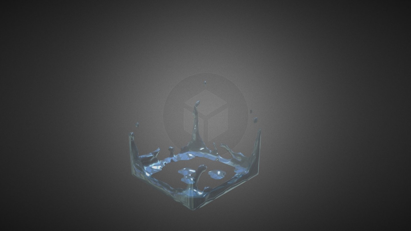 Water Simulation: Simple (Low quality) 3d model