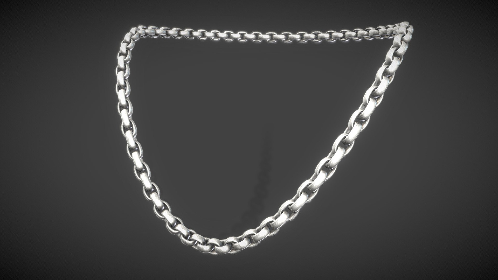 Big Silver Chain 3d model