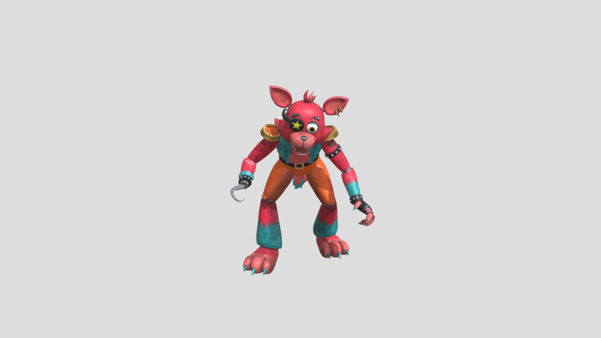 glamrock_foxy 3d model